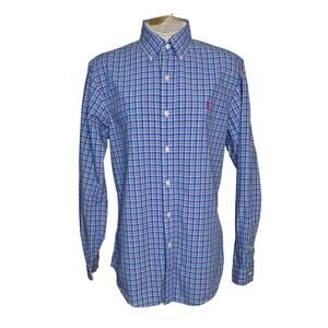 Ralph Lauren‎ Polo Plaid Cotton Button Down Shirt L/S Mens Medium